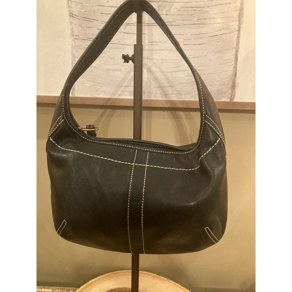 Coach Vintage Leather Ergo 10739‎ Shoulder Bag In Black Y2K Hard 2 Find Rare